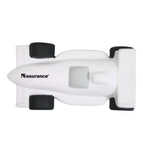 DLK Indy/Formula Race Car Style Stress Reliever Key Chain - White
